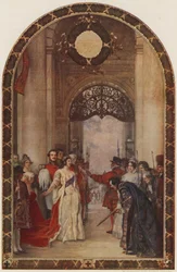 Ouverture de la Bourse royale par la reine Victoria, Londres, 1844